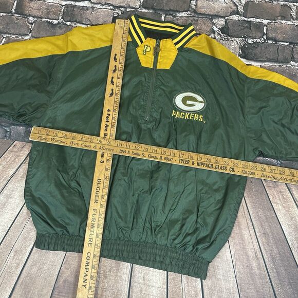Vintage 90s Green Bay Packers Pro Player Reversible Windbreaker Mens Size Large - Picture 6 of 12